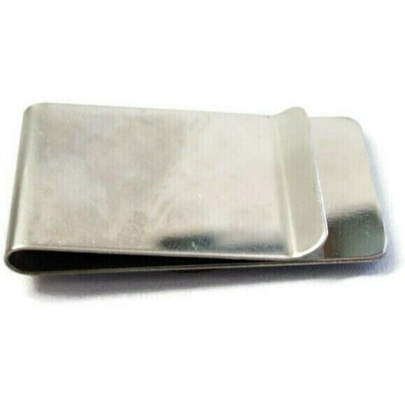 1956 20 Centavos Coin Money Clip Stainless Steel Wallet Cash Holder Silver - Picture 8 of 8